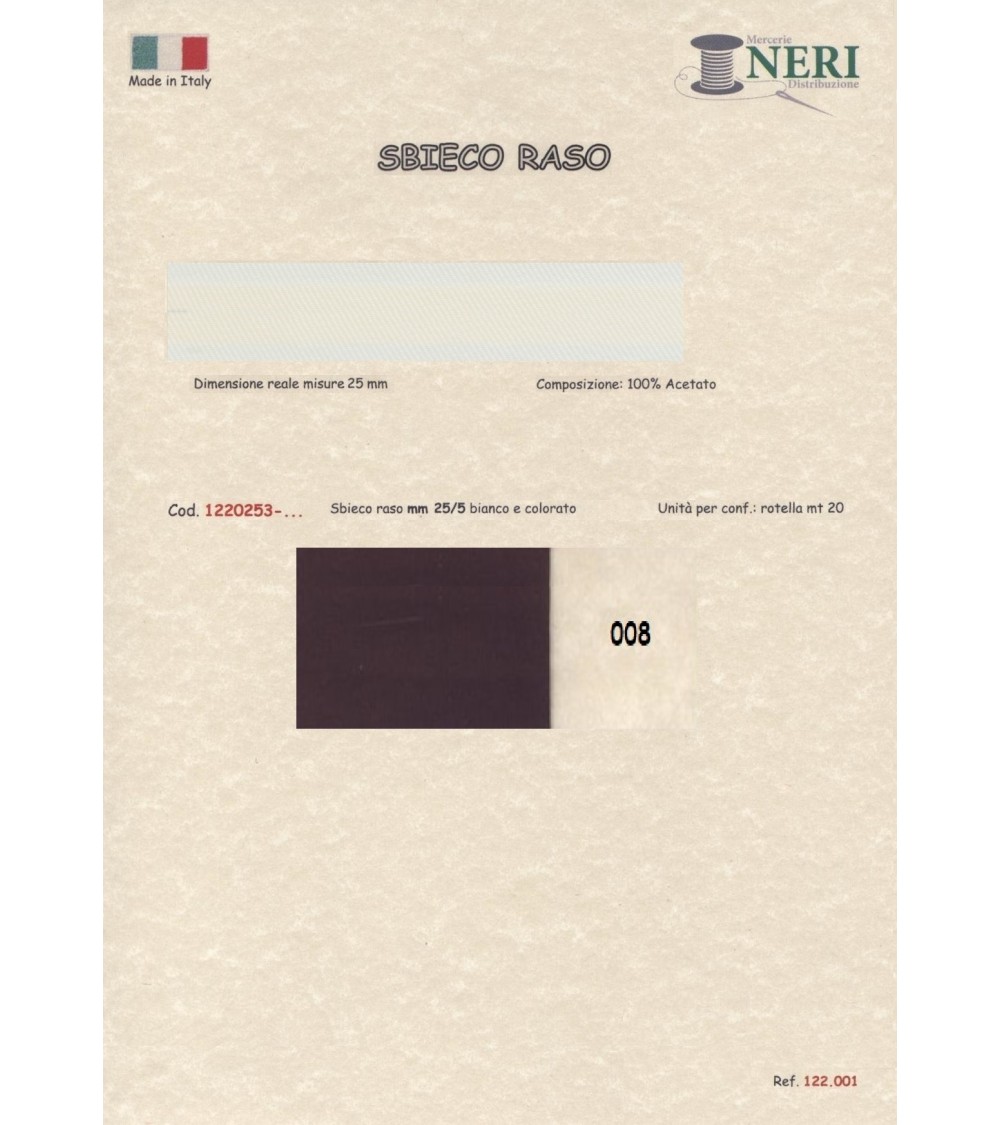 1220253-008 SBIECO RASO ACETATO mm25