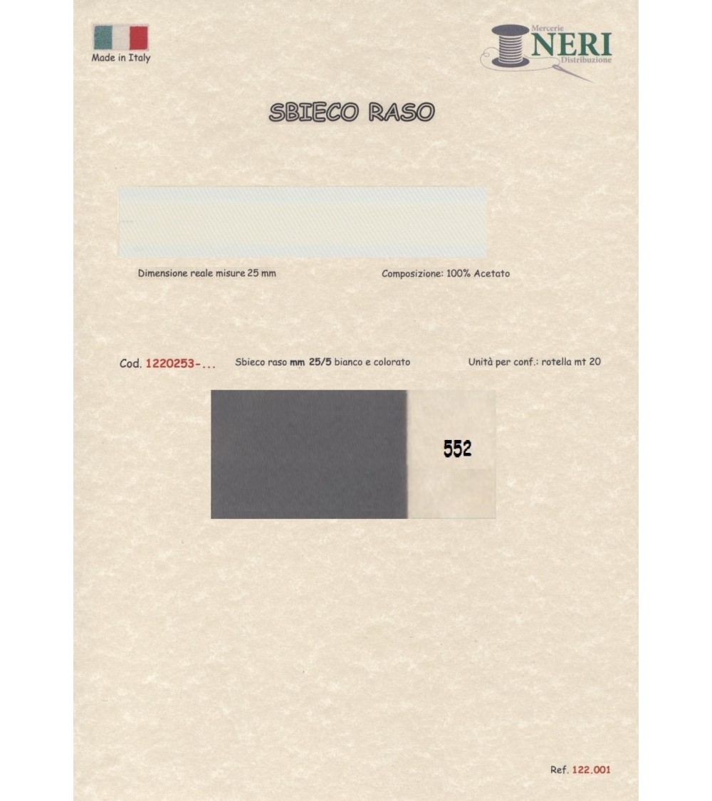 1220253-552 SBIECO RASO ACETATO mm25