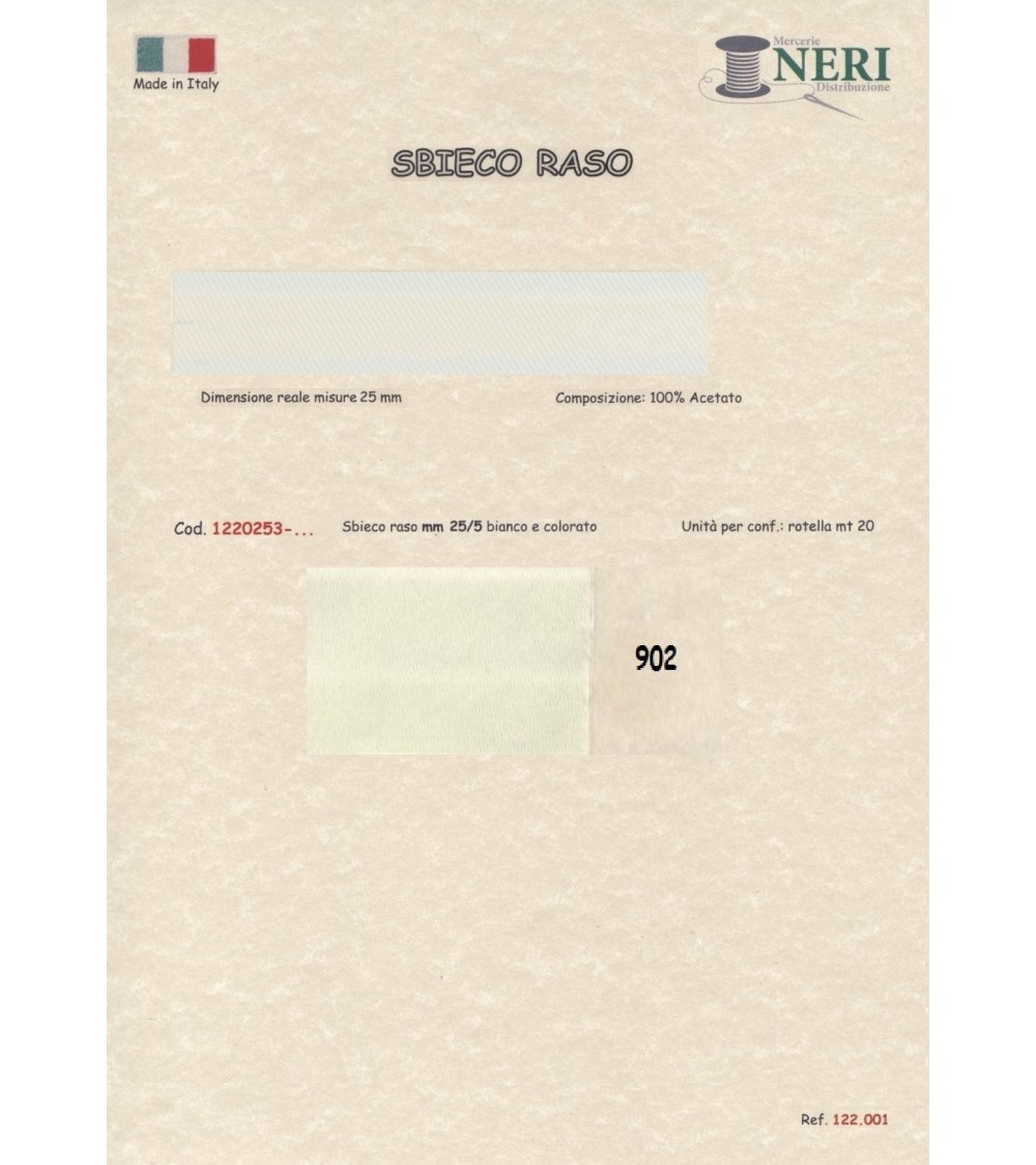 1220253-902 SBIECO RASO ACETATO mm25