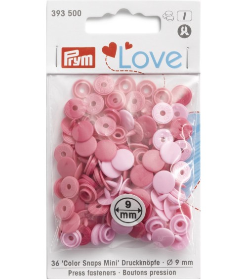 P393500 P.Love COLOR SNAPS MINI ROSA x36pz