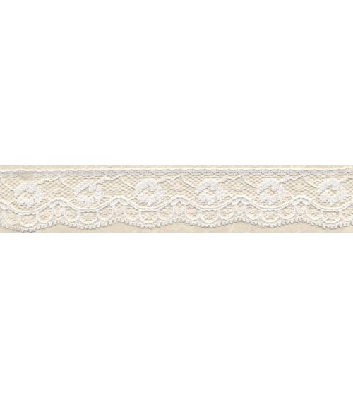 4051221-01 Pizzo sintetico h.cm.2,8 Bianco