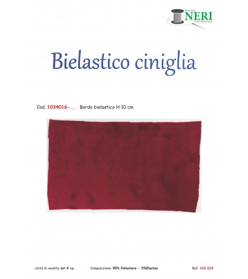 1034016-016 Bielastico ciniglia cm10 95PL 5EA