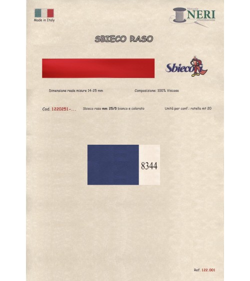 1220251-8344 SBIECO RASO VISCOSA mm25/5 100VI