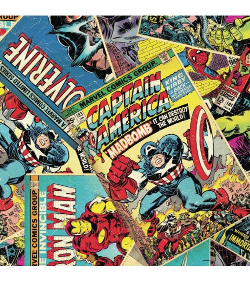 3132388-00 TESSUTO cm.110 Marvel Book 100CO